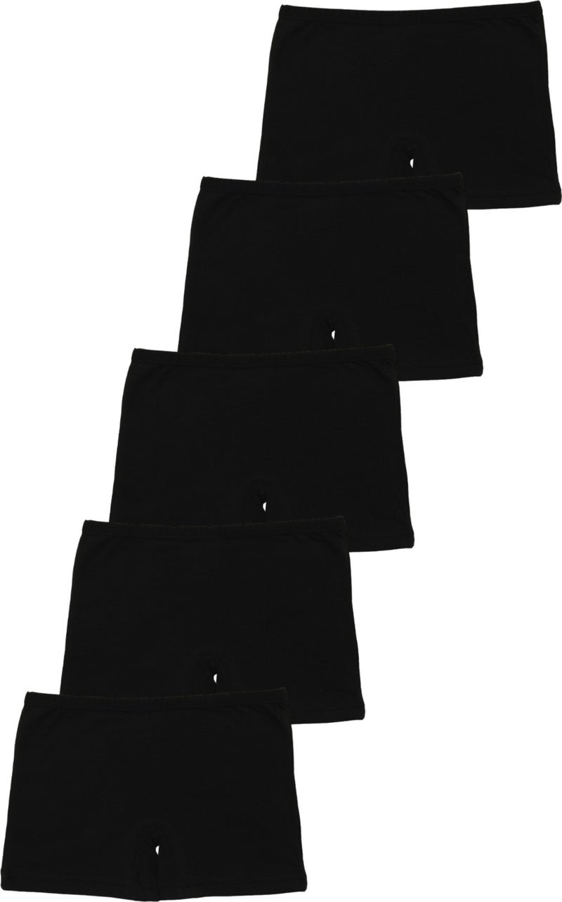 Arma Yıldız Black Girl Boxer Tights 5 Pack Cotton Lycra  - Image 3