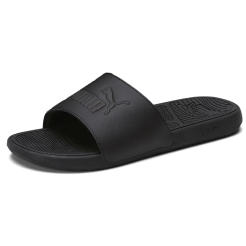 PUMA Men's Cool Cat 2.0 Slide Sandal Black Black, 10 - Image 1