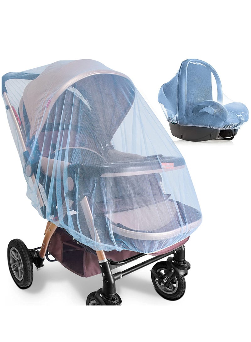 Mosquito Net for Stroller - 2 Pack Durable Baby Stroller Mosquito Net - Perfect Bug Net for Strollers, Bassinets, Cradles, Playards, Portable Mini Crib Odorless & Durable Material - Image 1