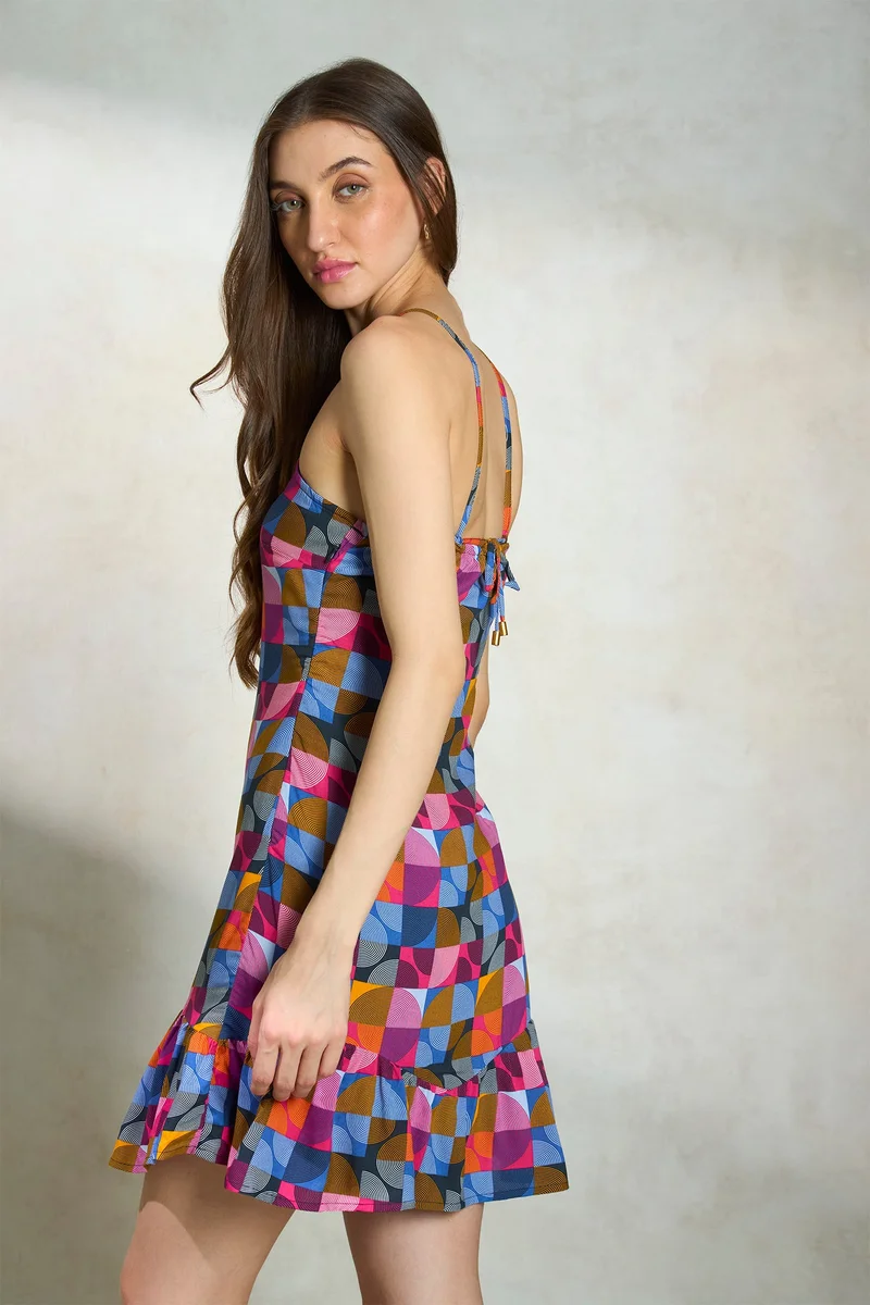 Virgio  Ruffled Mini Dress for Women | Best Price UAE