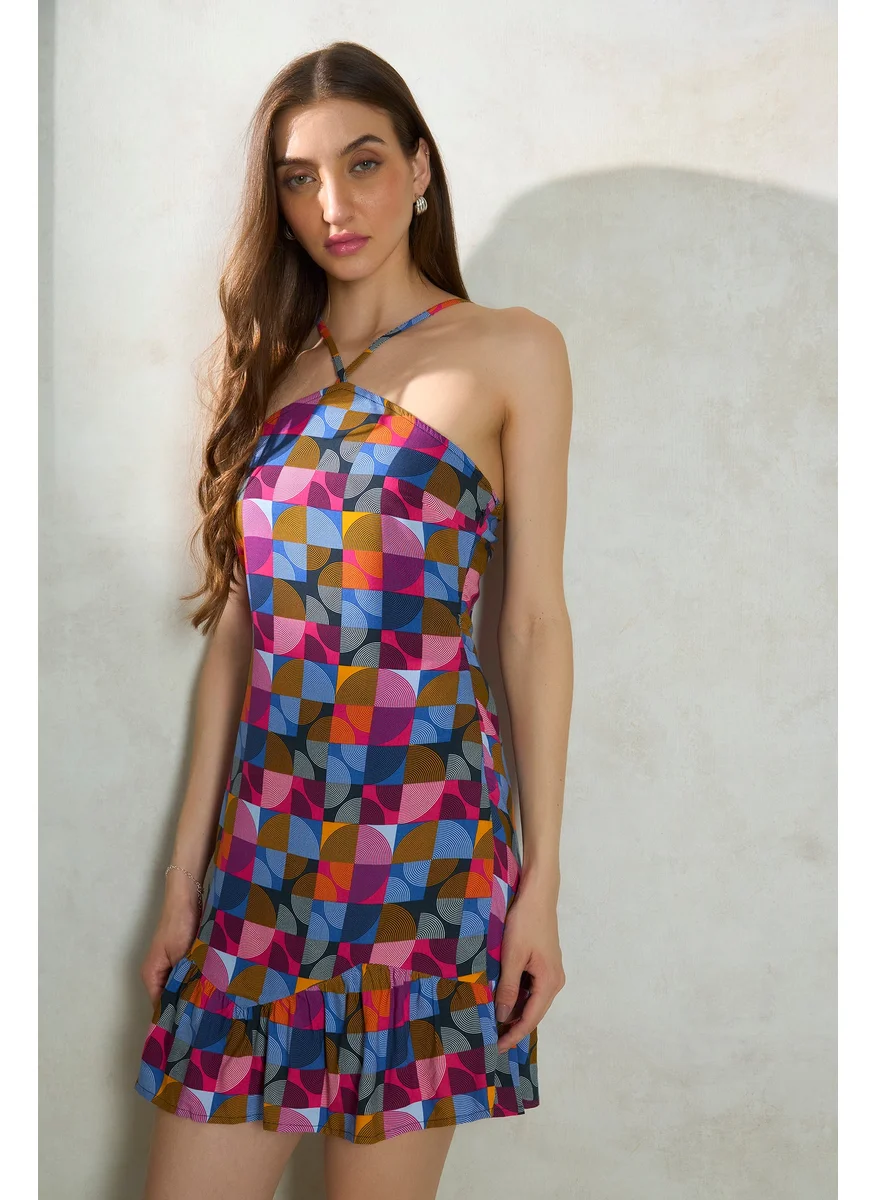 فيرجيو Ruffled Mini Dress