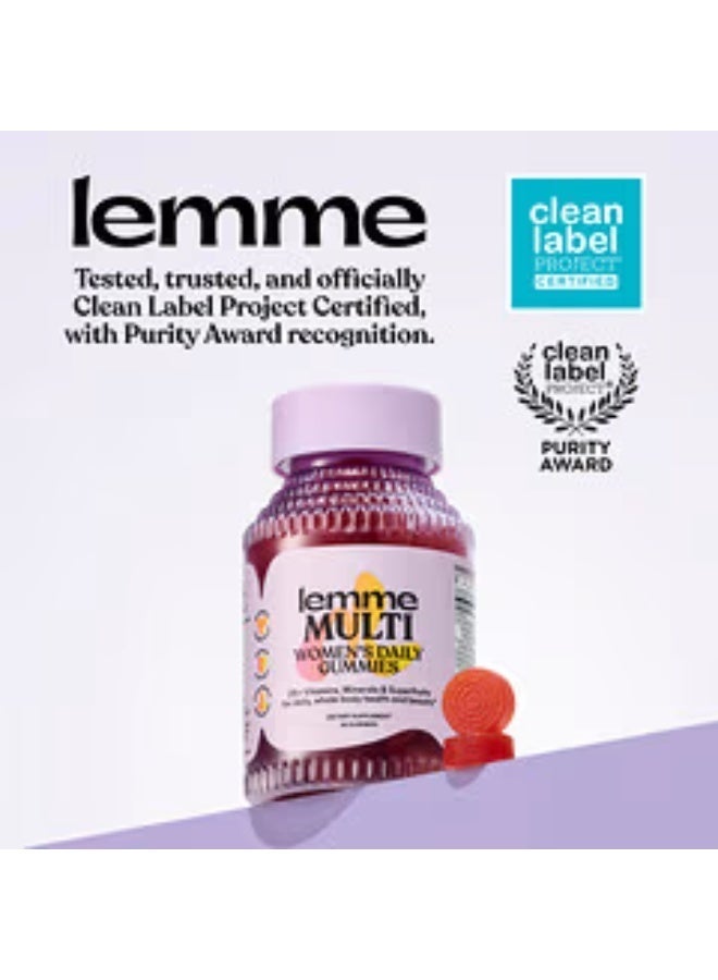 Lemme, Multi, Women's Daily Gummies, Raspberry Orange, 60 Gummies - Image 2