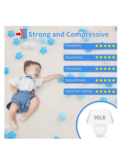 SYOSI 100pcs Star and Ball Shaped Pit Balls for Kids - BPA Free, Crush Proof Plastic Toy Balls in Macaron Colors - Perfect for Birthday Parties, Pools, Tents - Includes PVC/Mesh Storage Bag  - Image 5