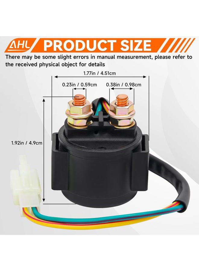 AHL Starter Solenoid Relay for 4-Stroke GY6 Engine 50cc 150cc 200cc 250cc ATV Dirt Bikes Scooters Go Kart Dne Buggys Quad 4 Wheelers Pit Bike Moped Roketa SSR Taotao Sunl Coolster - Image 3