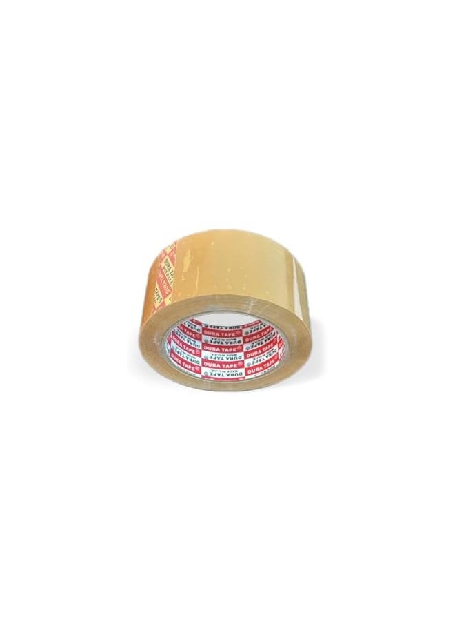 Dura - Dura® Brand Brown packaging Tape 48mm x 100Yards (91.44M) x 6Pcs Pack, Strong Adhesive for Home and Industrial Packaging, sealing and Bundling - Image 1