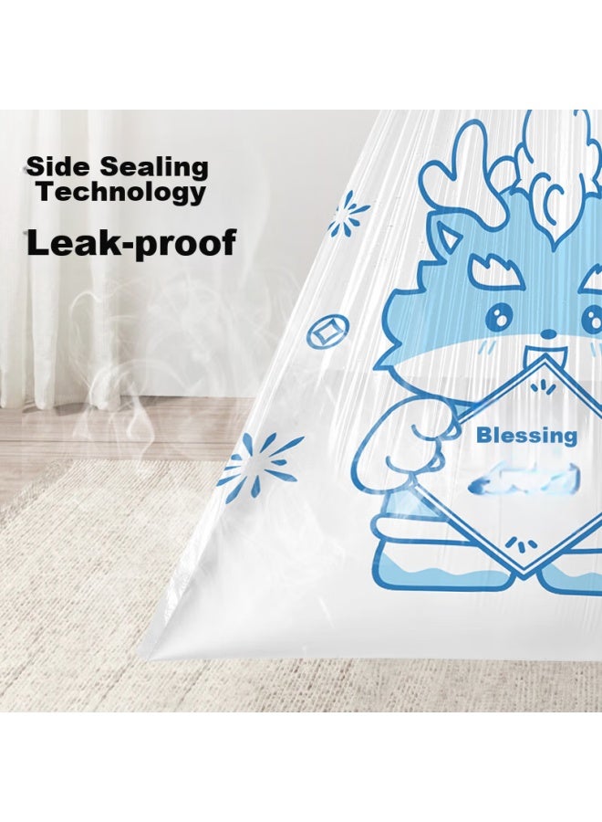 Sodolike Drawstring Garbage Bags, 100 Count, 1.2 Microns Thick, Dragon Spirit Print, 45*50cm, Perforated, Thickened, With Handles And Drawstring - Image 4