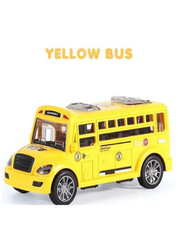 School Bus Toy for Kids - Door Openable - School Bus for Boys and Girls - Drop Resistant - Small School Bus Model (Yellow)  - Image 1