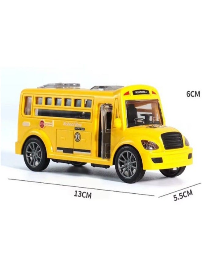 School Bus Toy for Kids - Door Openable - School Bus for Boys and Girls - Drop Resistant - Small School Bus Model (Yellow)  - Image 4