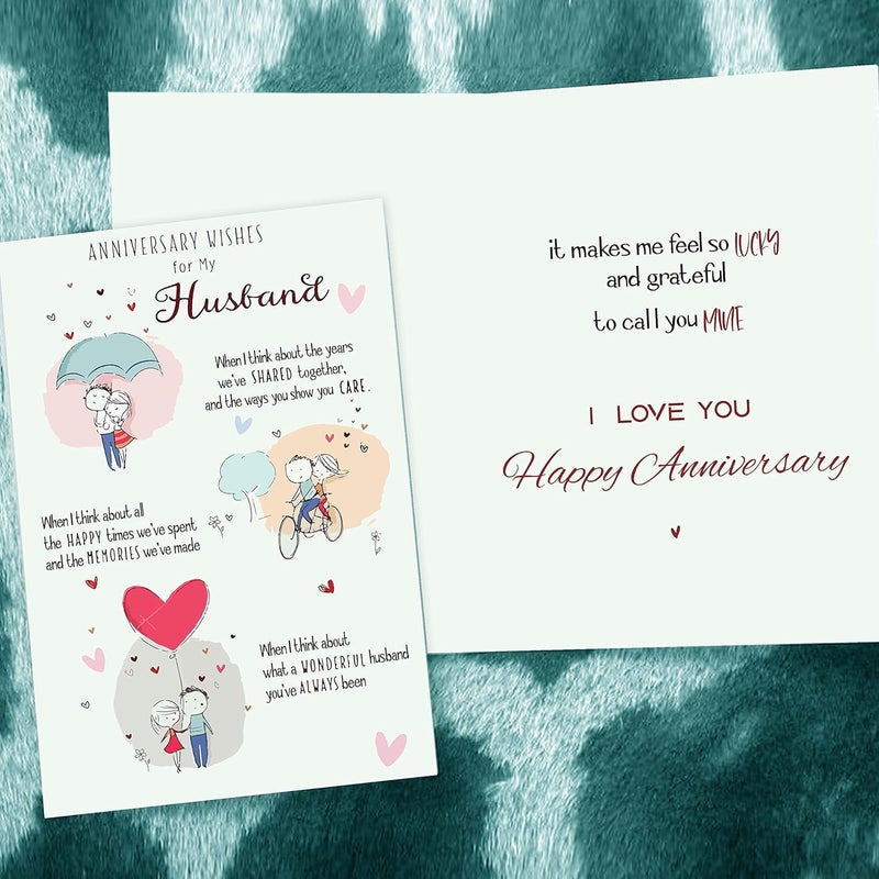 Northland Anniversary Wishes for My Husband Greeting Card for Husband - Image 1