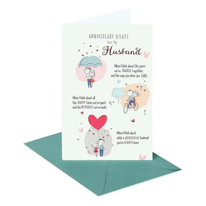 Northland Anniversary Wishes for My Husband Greeting Card for Husband - Image 4