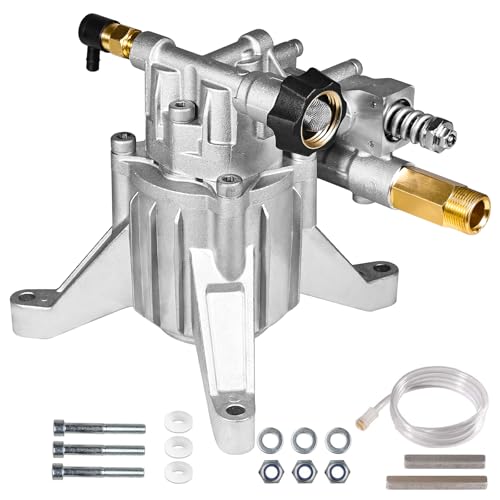 YAMATIC مضخة غسالة ضغط عمودية YAMATIC بمدخل/مخرج خلفي 7/8" 3000 PSI @ 2.5 GPM بديل لمضخات الغسالات، متوافقة مع 308653045، 308653052، 308653078، GCV190 والمزيد - Image 1
