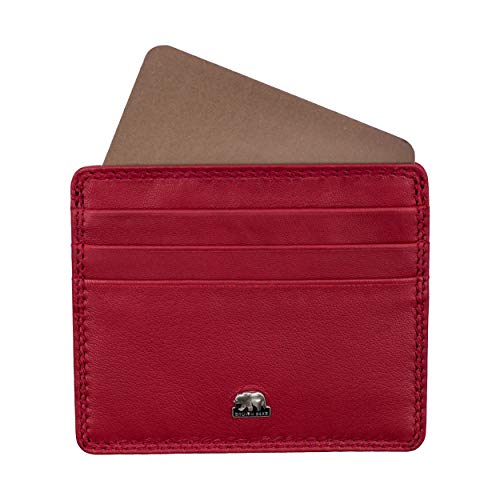 BROWN BEAR Premium RFID Card Holder Wallet for Man, Pure Nappa Wallet for Men Leather Original, ID/Visiting/Debit/Credit Card Holder - Image 1