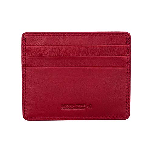 BROWN BEAR Premium RFID Card Holder Wallet for Man, Pure Nappa Wallet for Men Leather Original, ID/Visiting/Debit/Credit Card Holder - Image 2