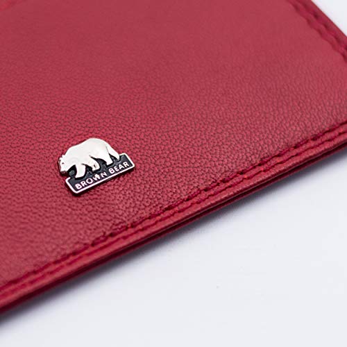 BROWN BEAR Premium RFID Card Holder Wallet for Man, Pure Nappa Wallet for Men Leather Original, ID/Visiting/Debit/Credit Card Holder - Image 3