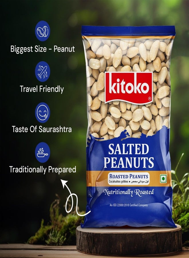 KITOKO FOODS Roasted Salted Peanuts (360gm), Healthy Khari Sing Without Skin, Organic & Gluten-Free Namkeen Snacks Mungfali Singdana, Rich In Fibre & Protein Fresh Groundnuts (360gm Pack of 1) - Image 2