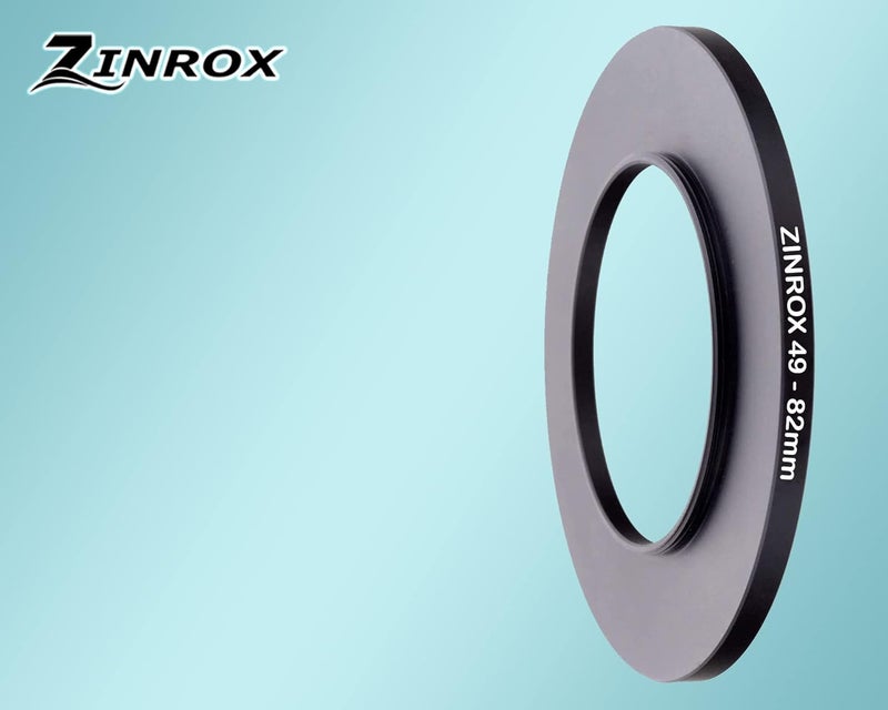 ZINROX® 49-82mm Step Up Lens Filter Adapter Ring, Set of 1 Piece - Size : 49mm to 82mm Stepping Ring - Image 3