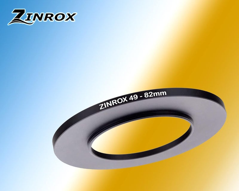 ZINROX® 49-82mm Step Up Lens Filter Adapter Ring, Set of 1 Piece - Size : 49mm to 82mm Stepping Ring - Image 2
