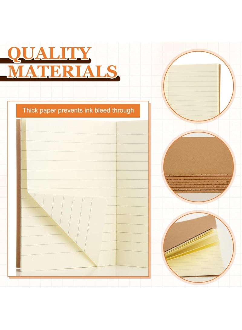LYNLYN 20 Pack Kraft Softcover Notebooks, Small Journals for Writing, Sketching, Travel, School, and Office Use - Image 2