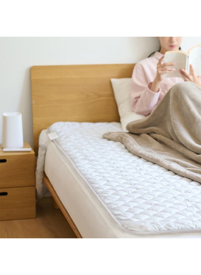 Muji Water Circulation Electric Blanket, Warm Blanket, Electric Mattress Pad, Light Gray, For Two People, 150*200cm - Image 1