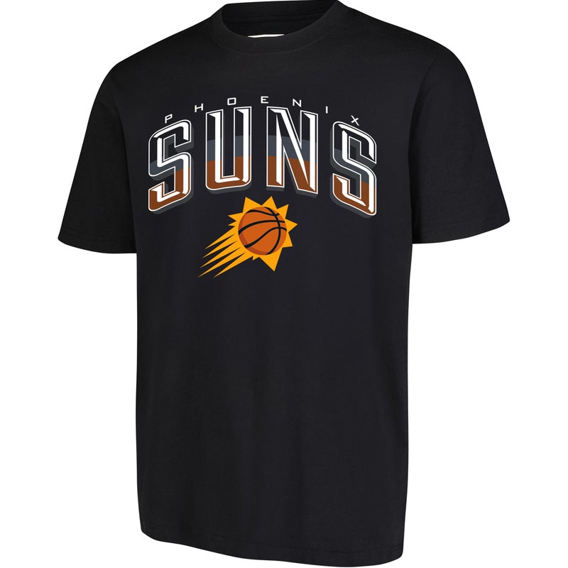Ultra Game NBA Official Mens Super Soft Supreme TShirt Unisex Phoenix Suns Black Large - Image 2