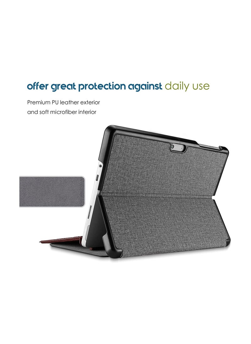 Procases - Protective Case for Surface Go 3 2021 / Surface Go 2 2020 / Surface Go 2018, Slim Light Smart Cover Stand Hard Shell, Compatible with Surface Type Cover -Grey - Image 1