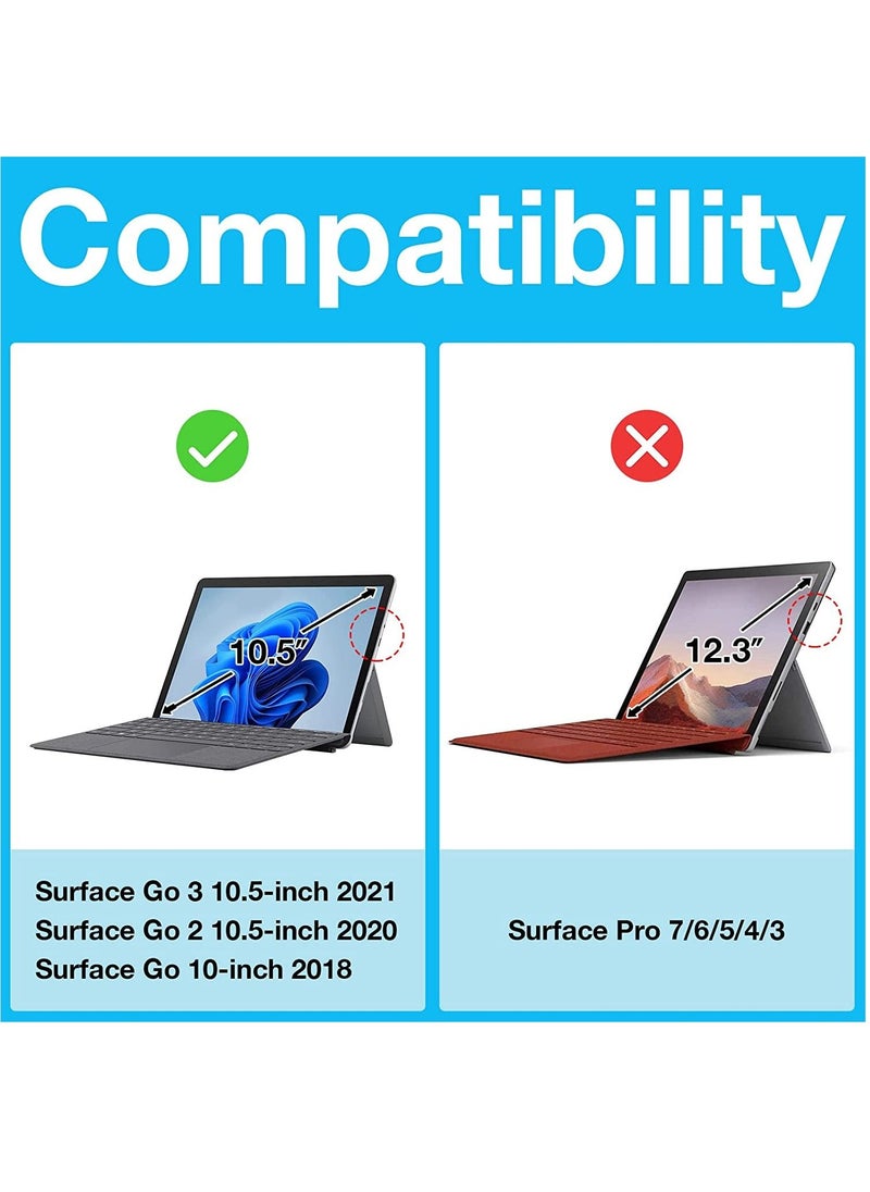 Procases - Protective Case for Surface Go 3 2021 / Surface Go 2 2020 / Surface Go 2018, Slim Light Smart Cover Stand Hard Shell, Compatible with Surface Type Cover -Grey - Image 1