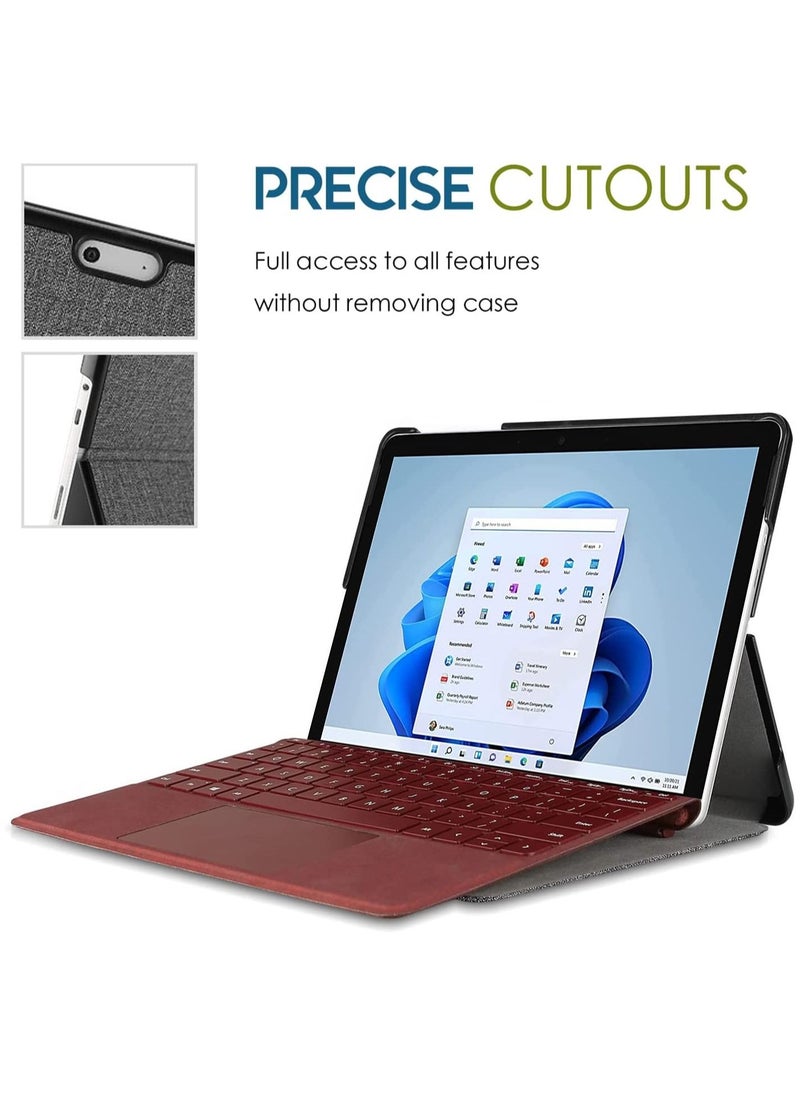 Procases - Protective Case for Surface Go 3 2021 / Surface Go 2 2020 / Surface Go 2018, Slim Light Smart Cover Stand Hard Shell, Compatible with Surface Type Cover -Grey - Image 1