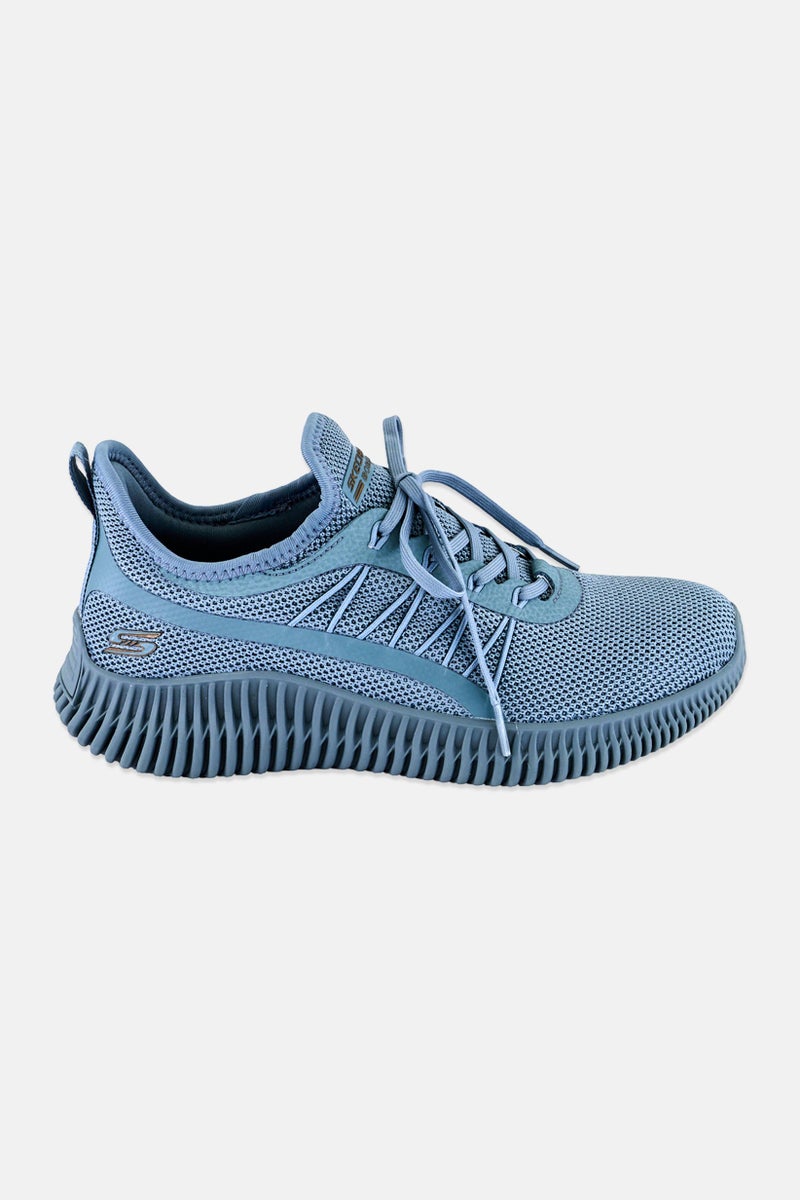 SKECHERS أحذية خارجية جديدة للنساء مزودة بأربطة، لون أزرق رمادي - Image 4