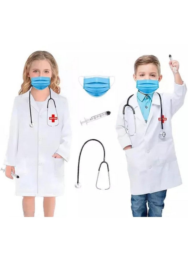 Fancy Dress Kids Doctor Dress-Up Set (Doctor Coat, Stethoscope & Mask)  - Image 1