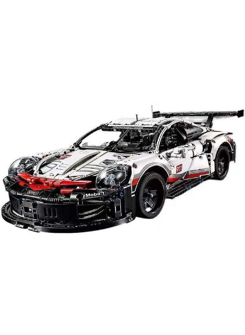 null - Porsche 911 Assembled Building Block Racing Model Toy Gift - Image 1