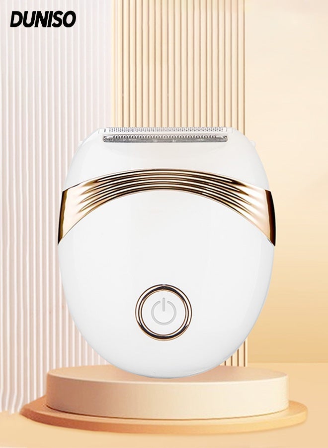 DUNISO Electric Hair Remover，Hair Removal Epilator，USB Rechargable Female Epilator，Wet and Dry，Easy to Clean，for Arms, Legs, Underarms, Bikini Area, and Face - Image 1