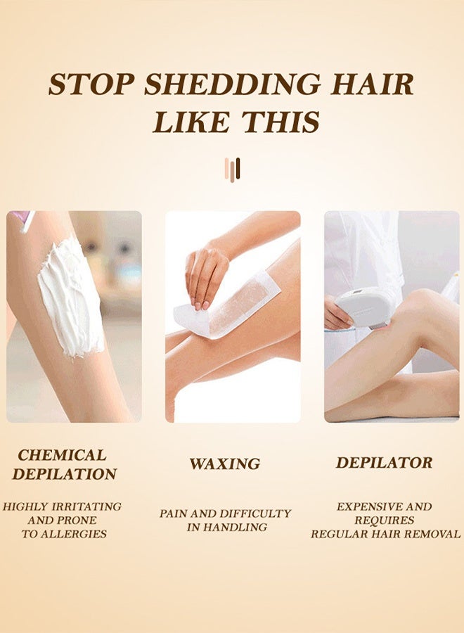 DUNISO Electric Hair Remover，Hair Removal Epilator，USB Rechargable Female Epilator，Wet and Dry，Easy to Clean，for Arms, Legs, Underarms, Bikini Area, and Face - Image 4