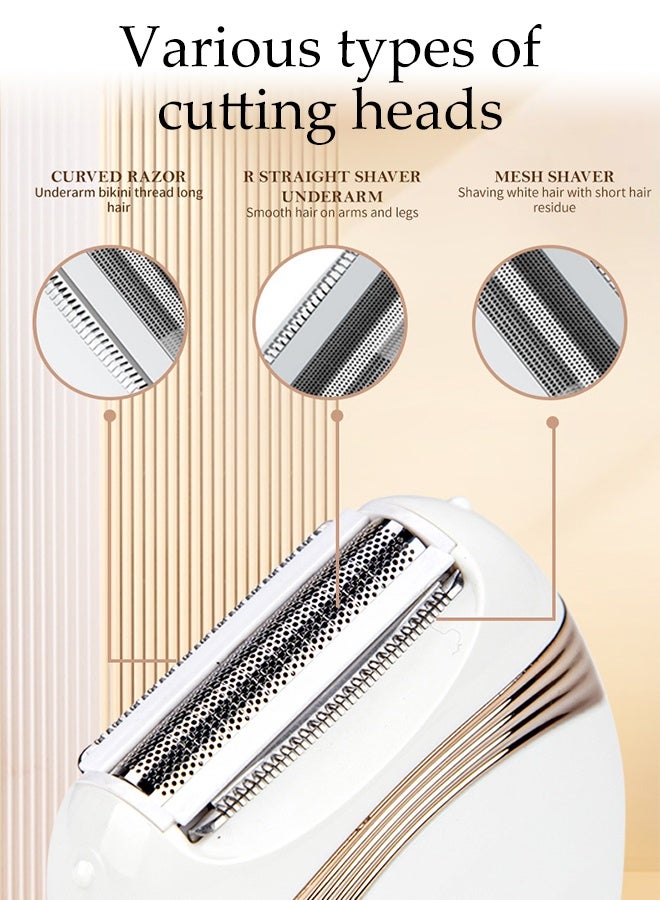 DUNISO Electric Hair Remover，Hair Removal Epilator，USB Rechargable Female Epilator，Wet and Dry，Easy to Clean，for Arms, Legs, Underarms, Bikini Area, and Face - Image 5