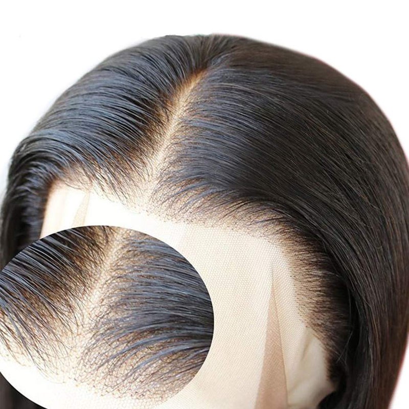 ANDRIA 13x4 Lace Front Wigs 200% Density Lace Front Wig Pre Plucked Glueless Wigs Straight Black Synthetic lace front wig 13x4 HD Lace Frontal Wigs natural Lace Closure Wigs for Black Women 26 Inch - Image 2