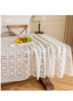 Generic Nordic style lace tablecloth European tablecloth decorative tablecloth dust-proof tablecloth suitable for round table and square table (size: 90cmX160cm)  - Image 3