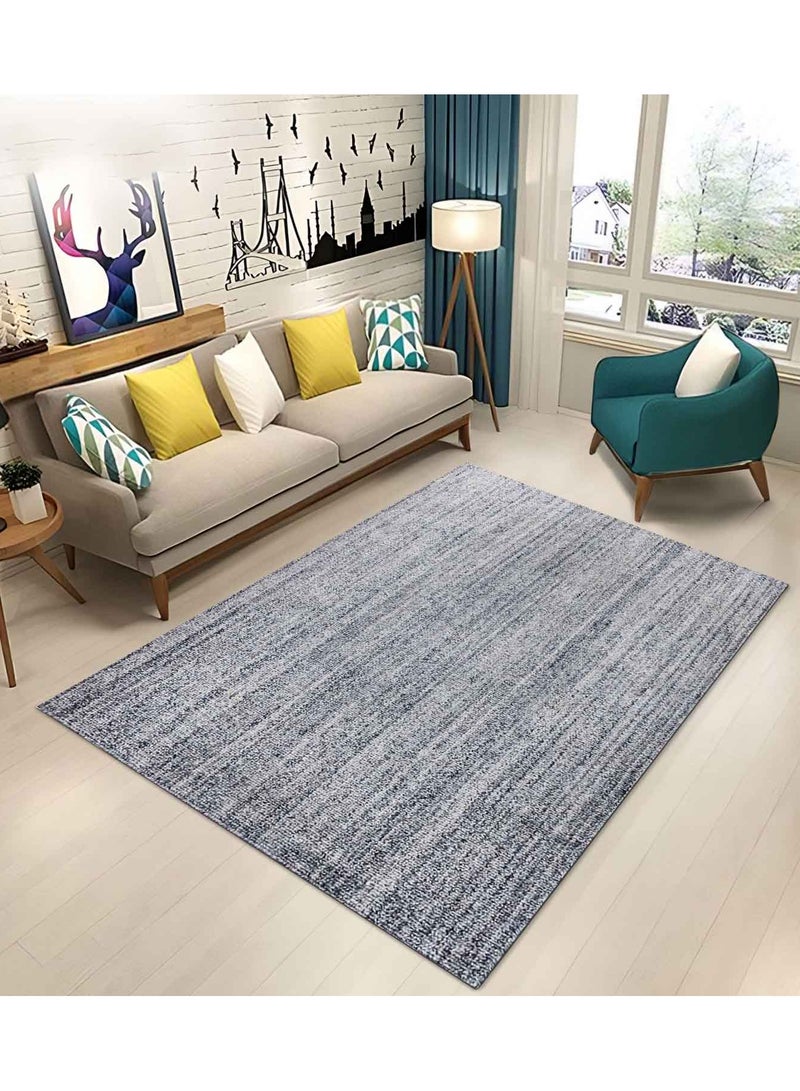 MAJESTIC- POLYESTER RUG - 150x230 CM - Melange Blue - Image 1