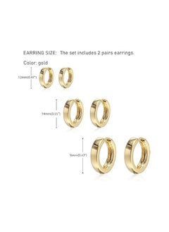 Fayrouz Jewellery Lightweight Hypoallergenic 18K Gold Plated Hoop Earrings for Girls and Women Earrings by Fayrouz Jewelry  - Image 2