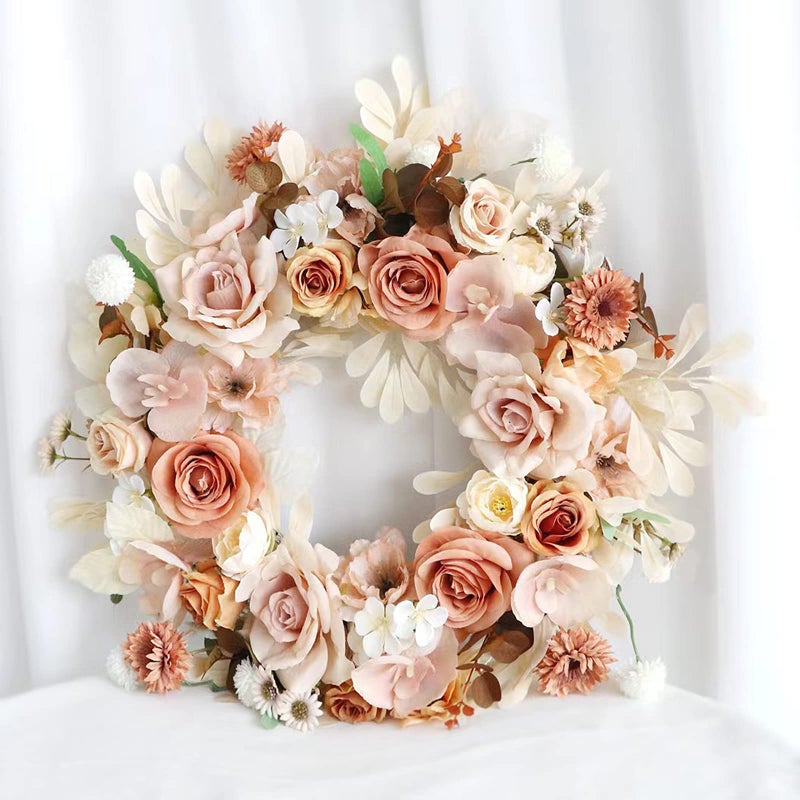 FACINOC Roses Artificial Flowers Bouquet Combo Box Set for DIY Wedding Centerpieces for Table Bridal Baby Shower Party Decorations Fake Silk Floral Arrangements for Home Decor Indoor Peach Pink - Image 3