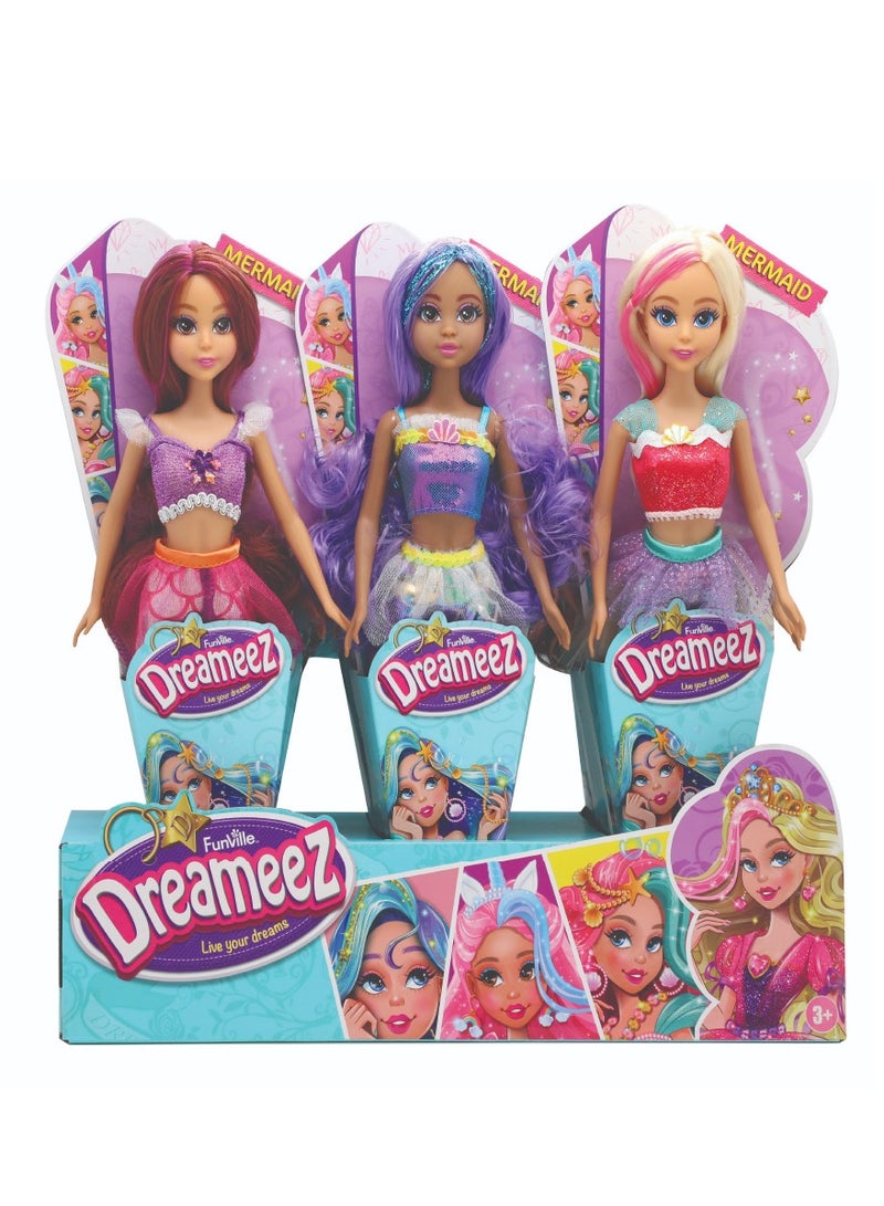 فانفيل مجموعة ألعاب دمية حورية البحر دريميز، أربعة ألوان متنوعة (أي لون) - Image 2