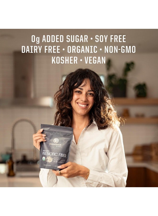 Sunwarrior Fiber Supplement Prebiotic Organic | Vegan Fiber Supplement Plant-Powered Gut Health Booster with Pure Ingredients for Digestive Harmony | Vegan & Non-GMO | 8oz Pouch (30 SRV) Be Well - Image 5