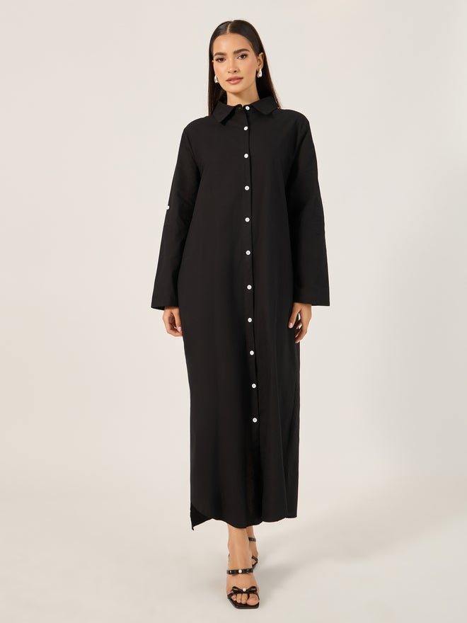 Styli Longline Shirt Dress - Image 2