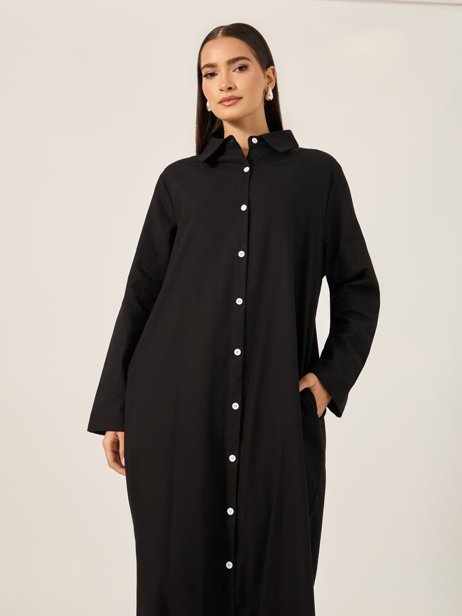 Styli Longline Shirt Dress - Image 3