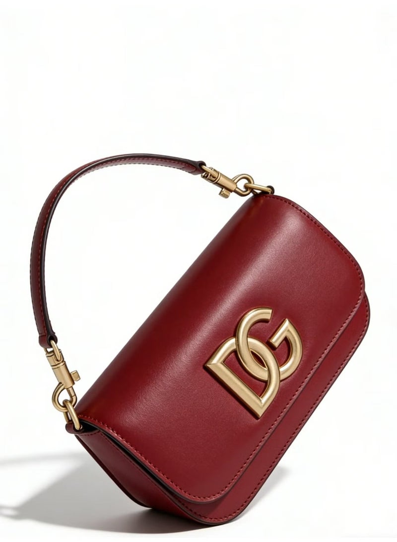 دي آند جي D&G DG handbag luxury women's shoulder bag, suitable for evening and formal occasions, gold hardware logo. - Image 1