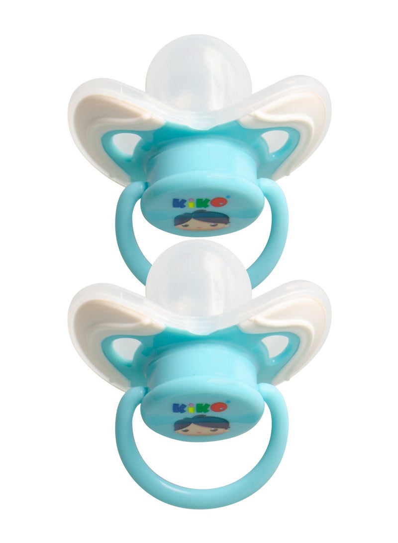 Kiko Pack Of 2 Pacifier With Silicone Baglet, 0 Months +
