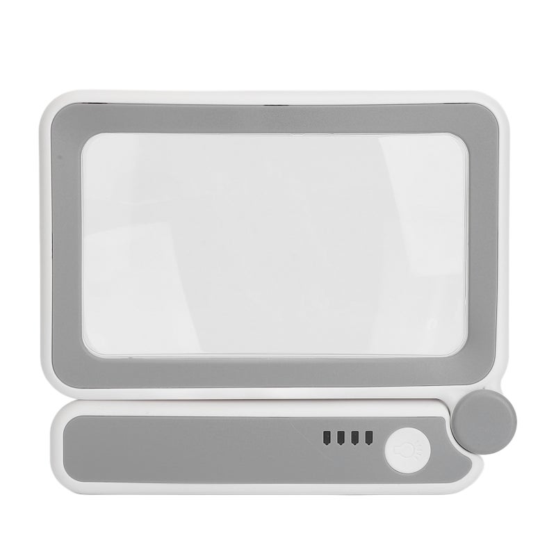 4X Handheld Reading Magnifier with 10 LEDs Relieve Eye Strain 250mm Focus Folding Magnifier - Image 2