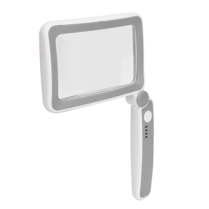 4X Handheld Reading Magnifier with 10 LEDs Relieve Eye Strain 250mm Focus Folding Magnifier - Image 5