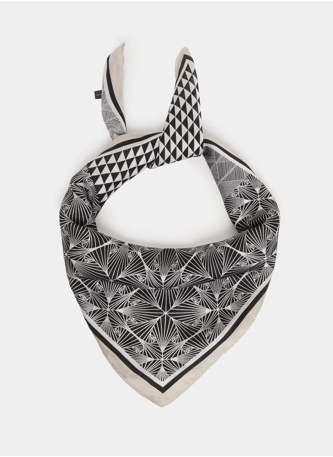 ستايلي Geometric Print Scarf