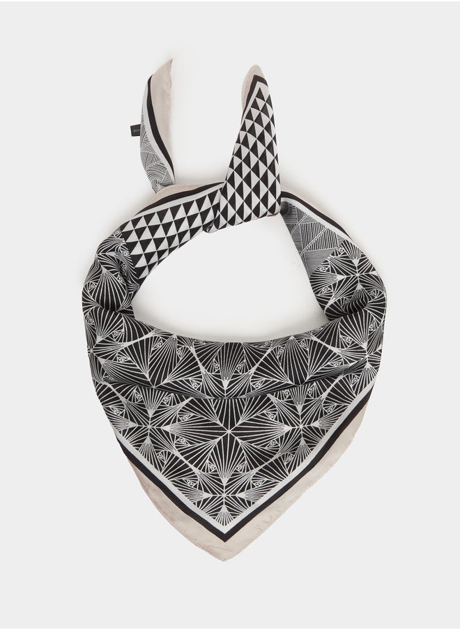 Styli Geometric Print Scarf  - Image 1