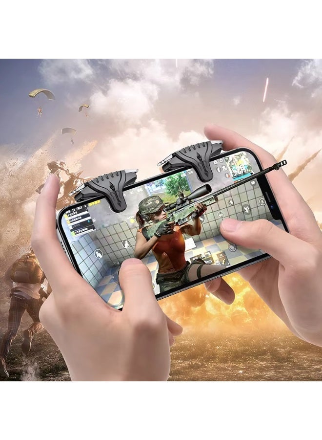 Earldom High-Sensitivity Wireless Mobile Game Controller for PUBG, Free Fire & COD – Customizable Aim & Shoot Buttons, Universal Plug & Play Gamepad Compatible with iOS & Android - Image 4