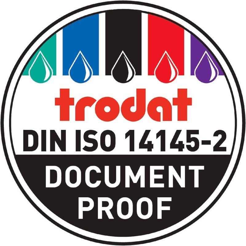 ترودات وسادات حبر بديلة من تروادات 6/4911 - عبوة من 2 - حبر أسود - مناسبة لـ Printy 4911، 4911 Typo، 4951، 4822، 4800، 4820 و4846 - Image 5